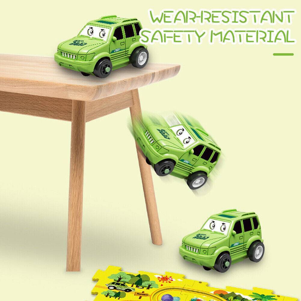 DIY Car Track Puzzle Play Set Preschool Educational Montessori Toy Gift For Kids