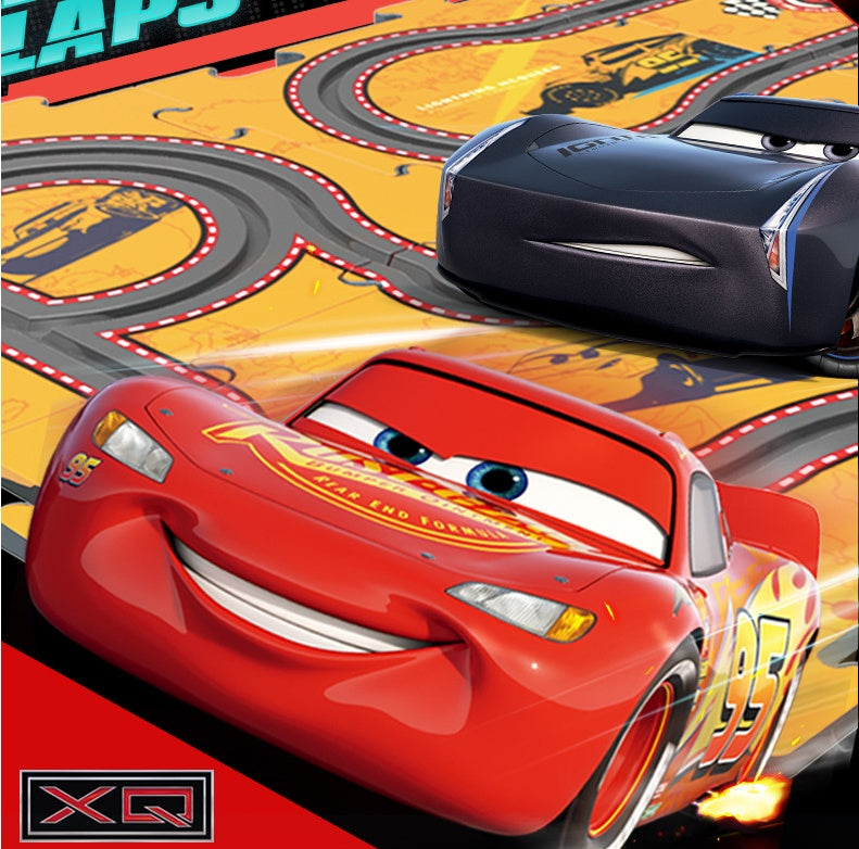 Electric puzzle track car toy