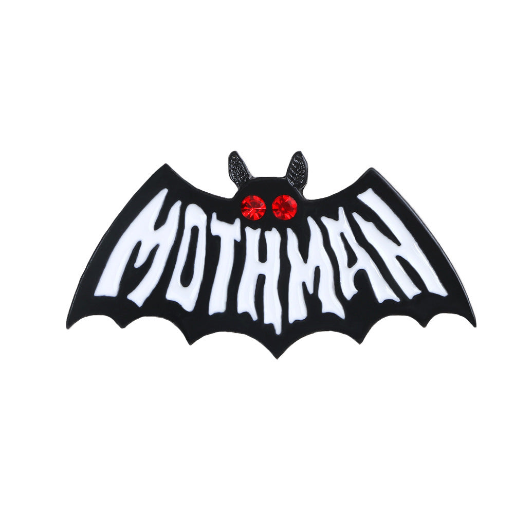 Mothman Symbol Enamel Pin - Glow in the Dark